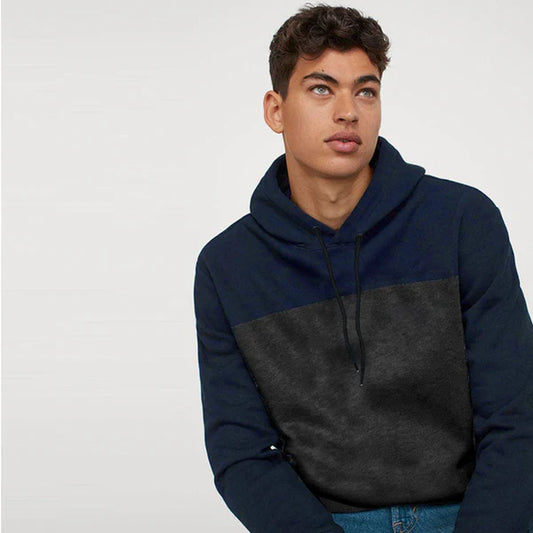 ZR Color Block Navy Hoodie