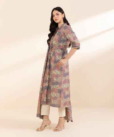 3 Piece - Printed Light Khaddar Suit